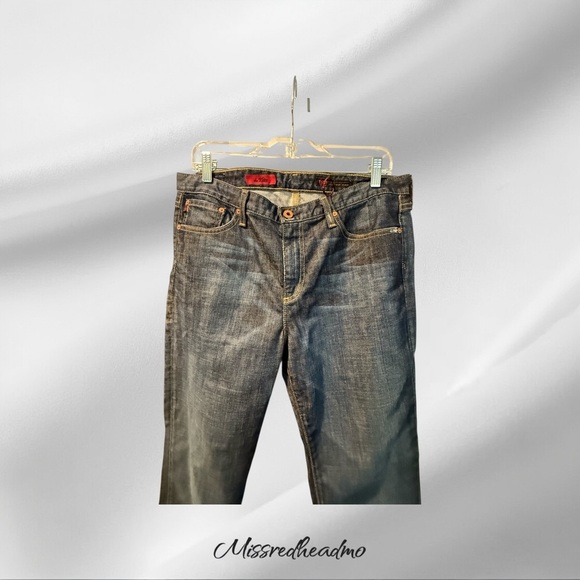 Ag Adriano Goldschmied Blue Bootcut Jeans Vintage Wash - Picture 2 of 6
